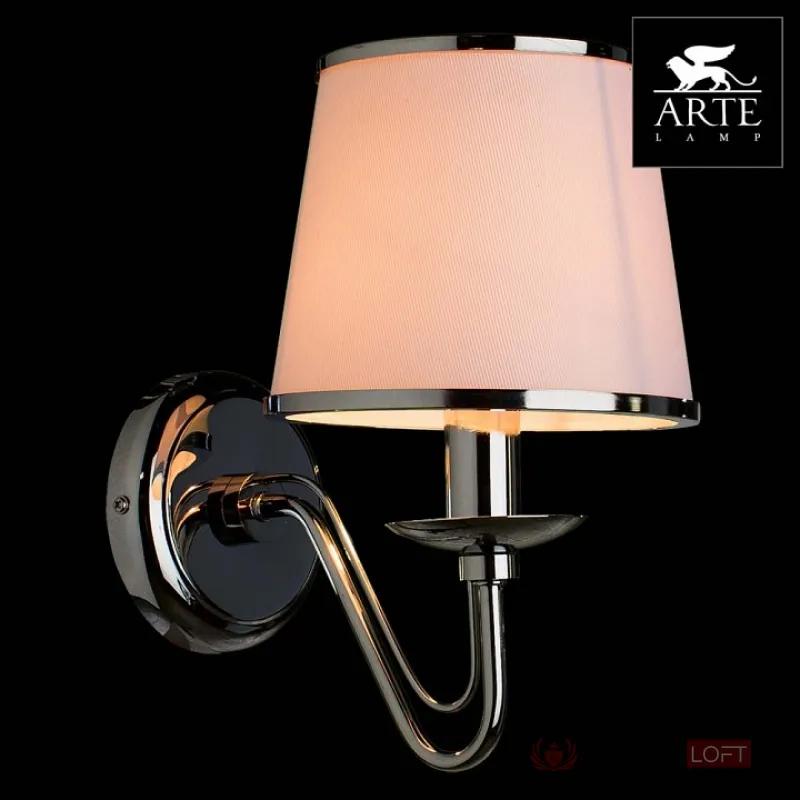 Бра Arte Lamp Aurora A1150AP-1CC Цвет арматуры хром Цвет плафонов хром от ImperiumLoft