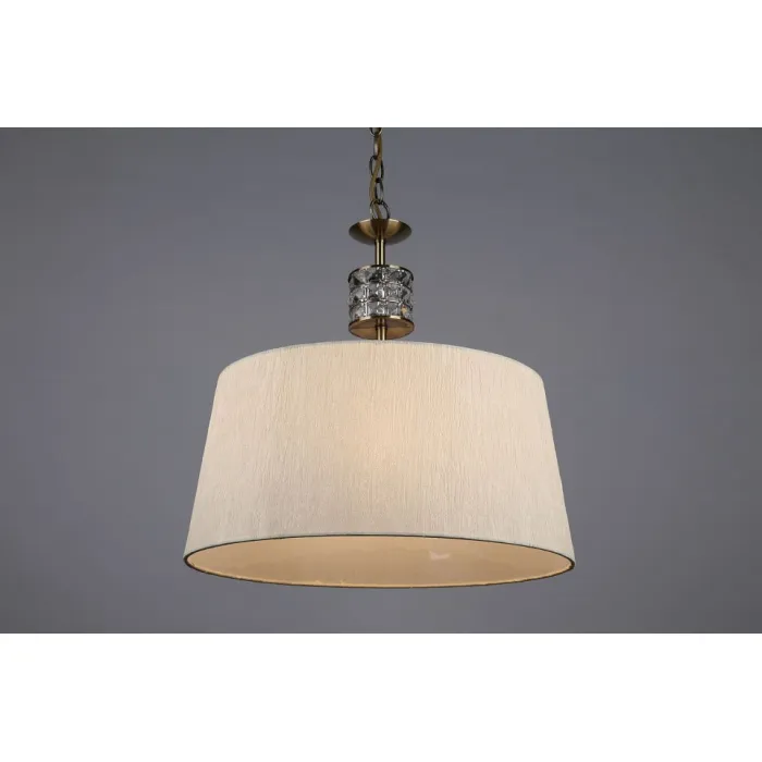 Подвесной светильник Omnilux Pavia OML-61406-01 Цвет арматуры бронза Цвет плафонов кремовый от ImperiumLoft