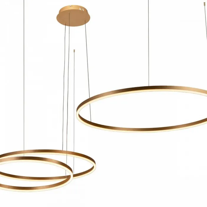 Подвесной светильник Loft it Ring 10017/3S Цвет арматуры золото Цвет плафонов золото от ImperiumLoft