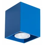 Накладной светильник TopDecor Tubo 8 SQ Tubo8 SQ P1 18 Цвет арматуры голубой