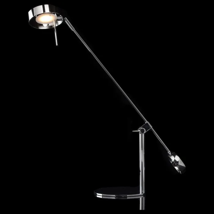 Настольная лампа офисная MW-Light Ракурс 5 631033301 Цвет арматуры хром Цвет плафонов белый от ImperiumLoft