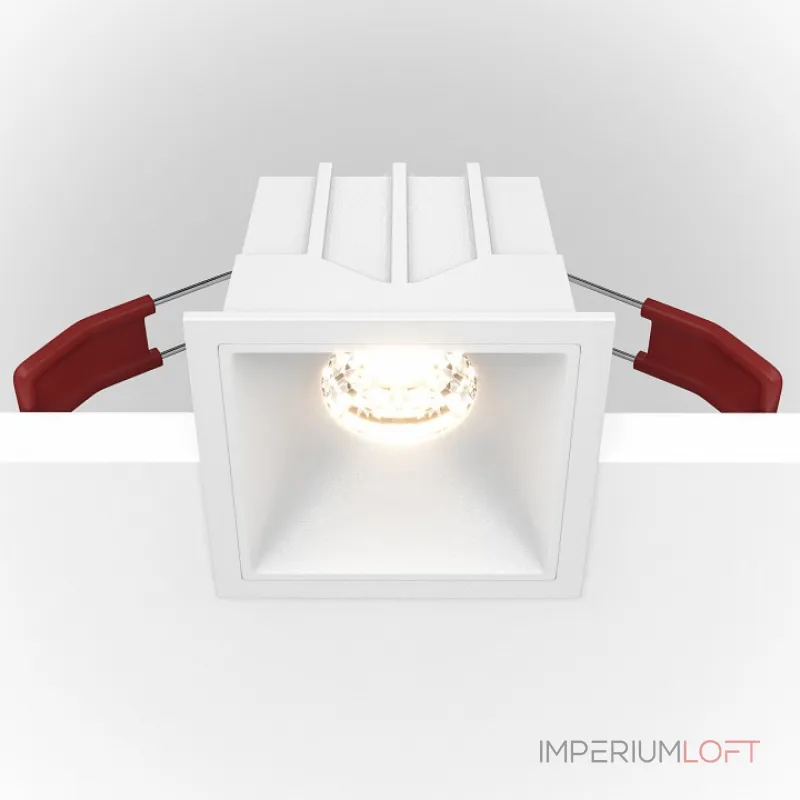 Встраиваемый светильник Maytoni Alfa DL043-01-10W3K-D-SQ-W