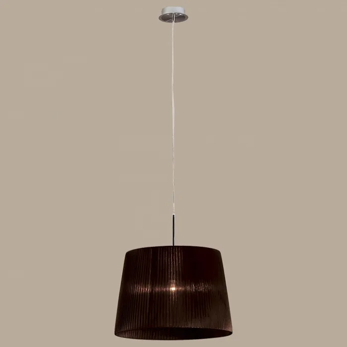 Подвесной светильник Citilux Гофре CL913612 Цвет арматуры хром Цвет плафонов коричневый от ImperiumLoft
