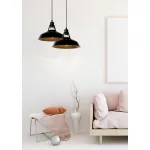 Подвесной светильник Lucide Brassy-bis 43401/31/30 Цвет плафонов черный Цвет арматуры черный от ImperiumLoft