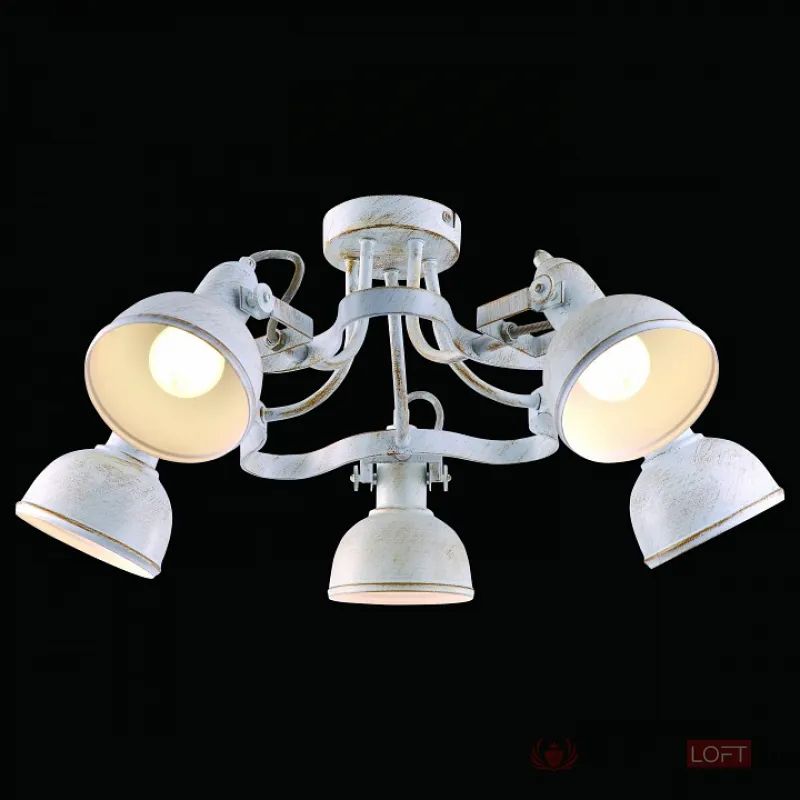 Люстра на штанге Arte Lamp Martin A5216PL-5WG Цвет арматуры золото Цвет плафонов золото от ImperiumLoft