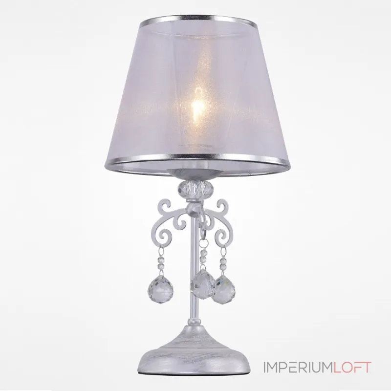 Настольная лампа декоративная Rivoli Neve T1 SL Б0038402 Цвет арматуры серебро Цвет плафонов серебро Настольная лампа декоративная Rivoli Neve T1 SL Б0038402 Цвет арматуры серебро Цвет плафонов серебро