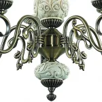 Подвесная люстра TopLight Sylvia TL7280D-05AB Цвет арматуры бронза Цвет плафонов золото от ImperiumLoft
