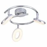 Спот Arte Lamp Ciambella A8972PL-3CC Цвет арматуры хром Цвет плафонов белый от ImperiumLoft