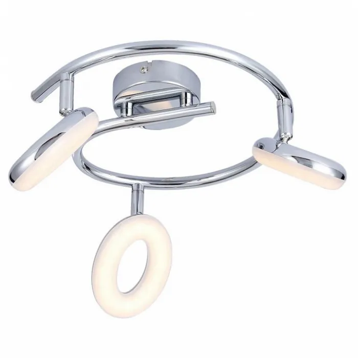 Спот Arte Lamp Ciambella A8972PL-3CC Цвет арматуры хром Цвет плафонов белый от ImperiumLoft