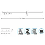 Модульный светильник Gauss Pir E 9024531206 Цвет арматуры серебро Цвет плафонов белый от ImperiumLoft