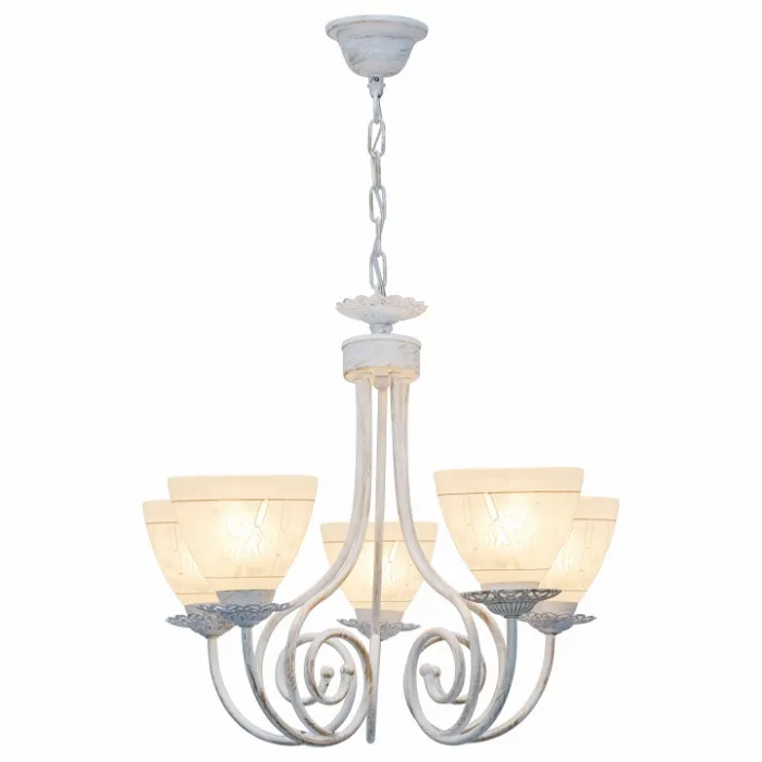 Подвесная люстра TopLight Barbara TL1134-5H Цвет арматуры золото Цвет плафонов золото от ImperiumLoft
