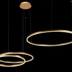 Подвесной светильник Loft it Ring 10017/3S Цвет арматуры золото Цвет плафонов золото от ImperiumLoft