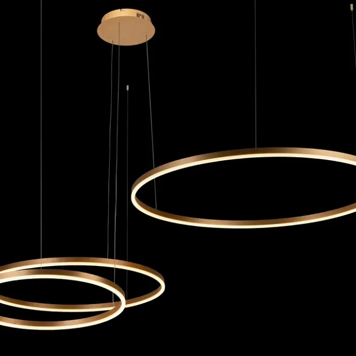 Подвесной светильник Loft it Ring 10017/3S Цвет арматуры золото Цвет плафонов золото от ImperiumLoft