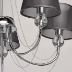Люстра на штанге MW-Light Федерика 84 684010408 Цвет арматуры хром Цвет плафонов черный от ImperiumLoft