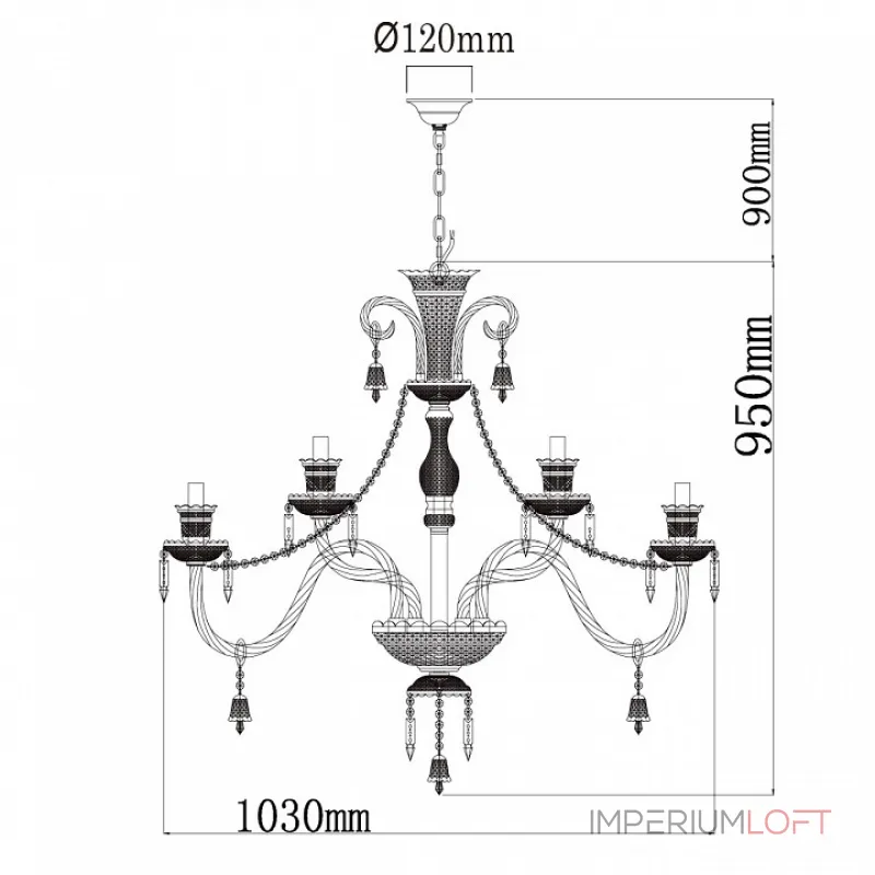 Подвесная люстра Chiaro Барселона 1 313012418 
