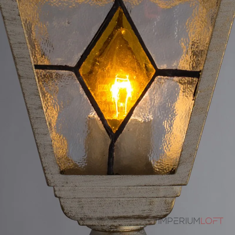 Фонарный столб Arte Lamp Berlin A1017PA-1WG Цвет арматуры золото Цвет плафонов желтый
