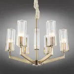 Подвесная люстра Omnilux Ledro OML-69903-06 Цвет арматуры бронза Цвет плафонов прозрачный от ImperiumLoft