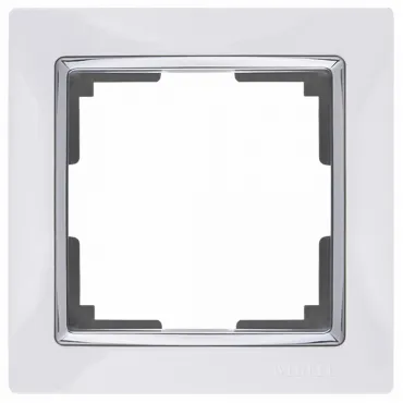 Рамка на 1 пост Werkel Snabb WL03-Frame-01-white Цвет арматуры белый
