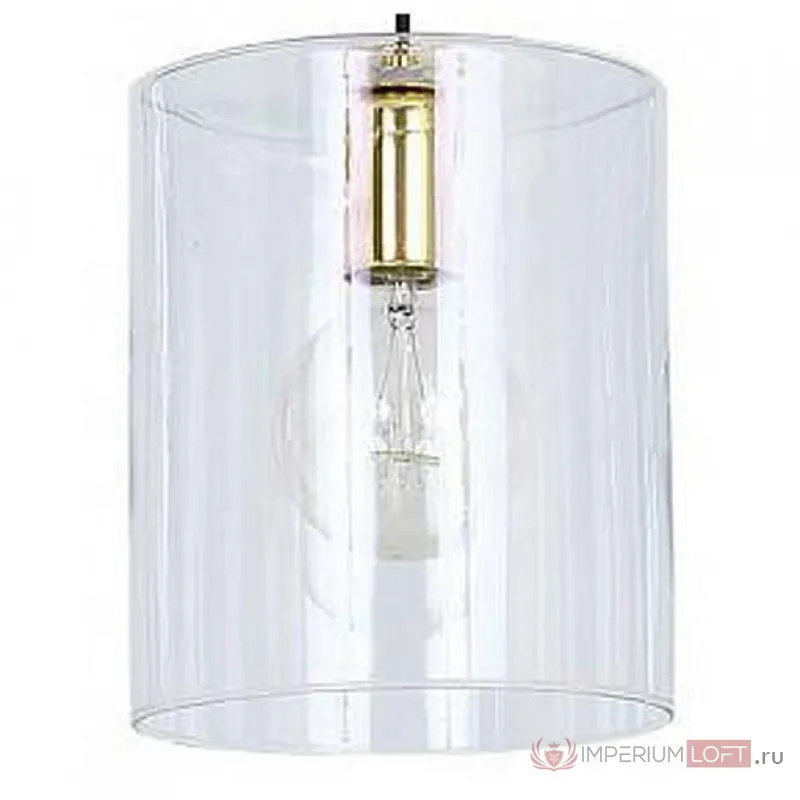 Подвесной светильник Luminex Cylindro 7705 Цвет арматуры золото Цвет плафонов прозрачный от ImperiumLoft