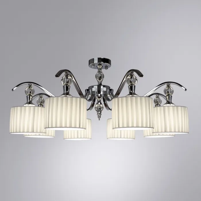 Люстра на штанге Arte Lamp Ibiza A4038PL-8CC Цвет арматуры Серый Цвет плафонов Белый от ImperiumLoft
