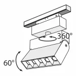 Светильник на штанге Maytoni Track lamps TR015-2-10W3K-B Цвет арматуры черный Цвет плафонов черный от ImperiumLoft