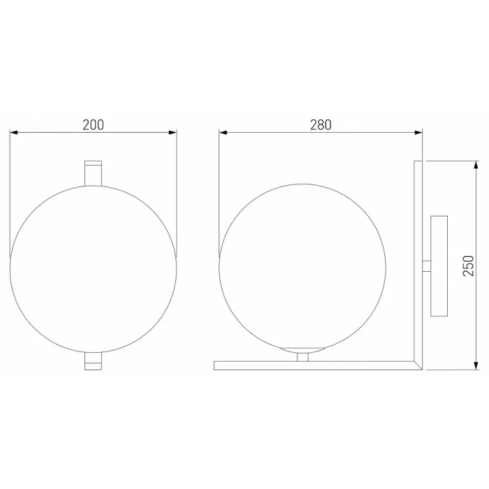 Бра Eurosvet Shape 70131/1 хром от ImperiumLoft