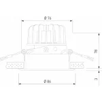 Встраиваемый светильник Elektrostandard Osti 25081/LED