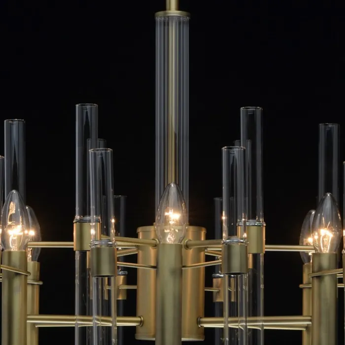 Люстра на штанге MW-Light Альгеро 285010806 Цвет арматуры латунь Цвет плафонов прозрачный от ImperiumLoft
