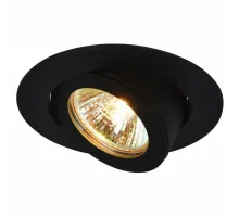 Встраиваемый светильник Arte Lamp Accento A4009PL-1BK Цвет арматуры черный Цвет плафонов белый