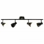 Спот Arte Lamp Gioved A6008PL-4BK Цвет арматуры черный Цвет плафонов черный от ImperiumLoft