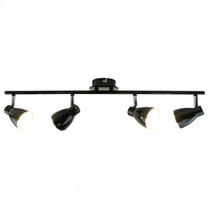 Спот Arte Lamp Gioved A6008PL-4BK Цвет арматуры черный Цвет плафонов черный от ImperiumLoft