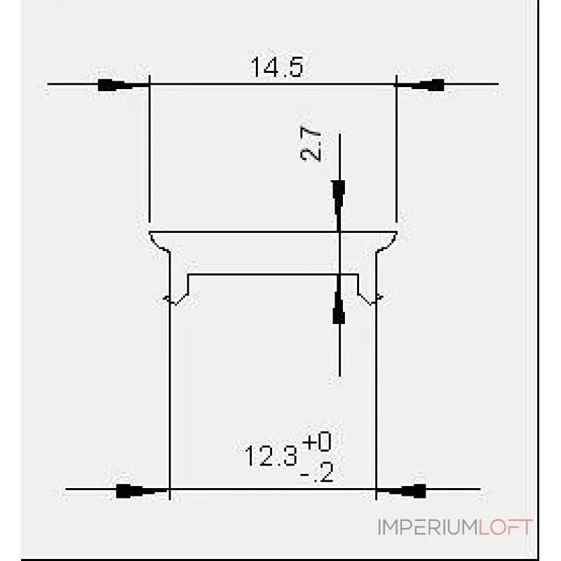 Профиль накладной  Deko-Light P-02-10 983080 Цвет арматуры белый
