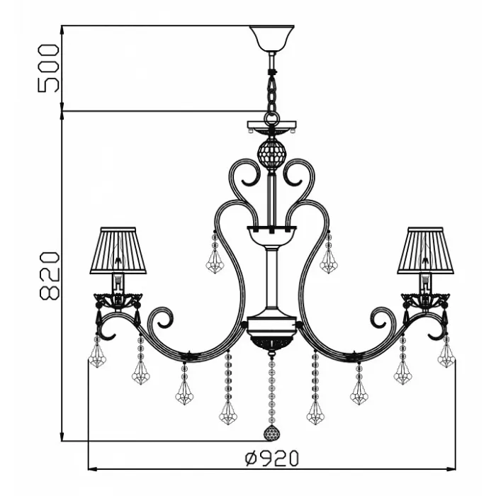 Подвесная люстра Maytoni Triumph ARM288-10-G Цвет арматуры кремовый Цвет плафонов кремовый от ImperiumLoft