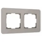 Рамка на 2 поста Werkel Elite (дымчатый, стекло) W0022417