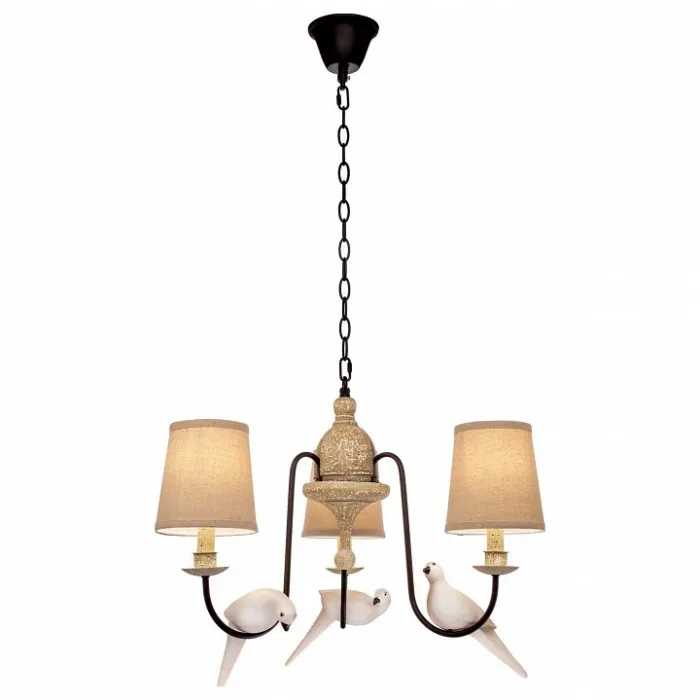 Подвесная люстра Loft it 1029 LOFT1029A-3 Цвет арматуры коричневый Цвет плафонов кремовый от ImperiumLoft