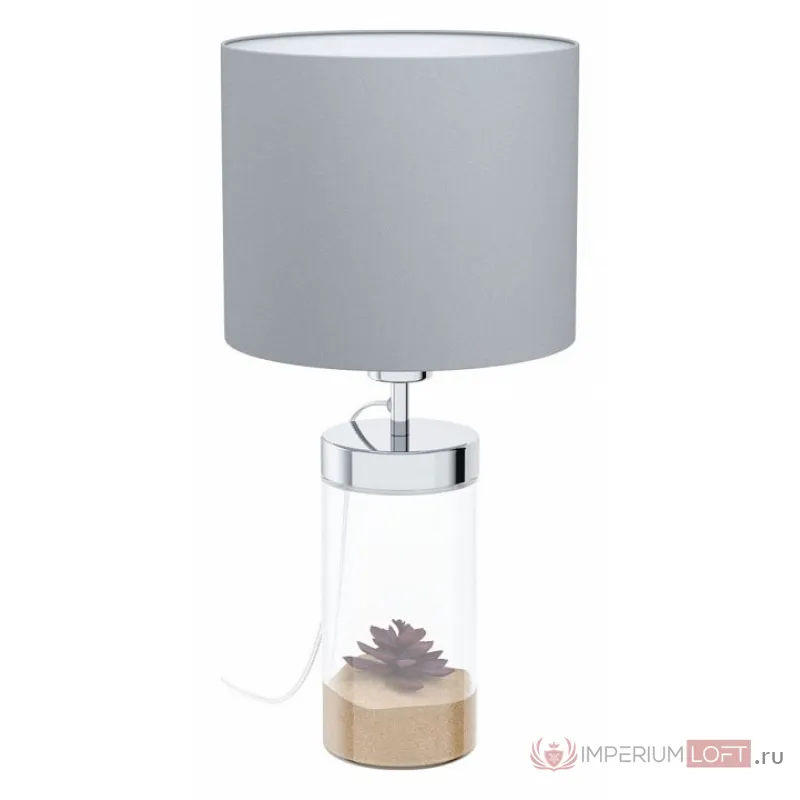 Настольная лампа декоративная Eglo Lidsing 99289 Цвет плафонов серый Цвет арматуры хром от ImperiumLoft