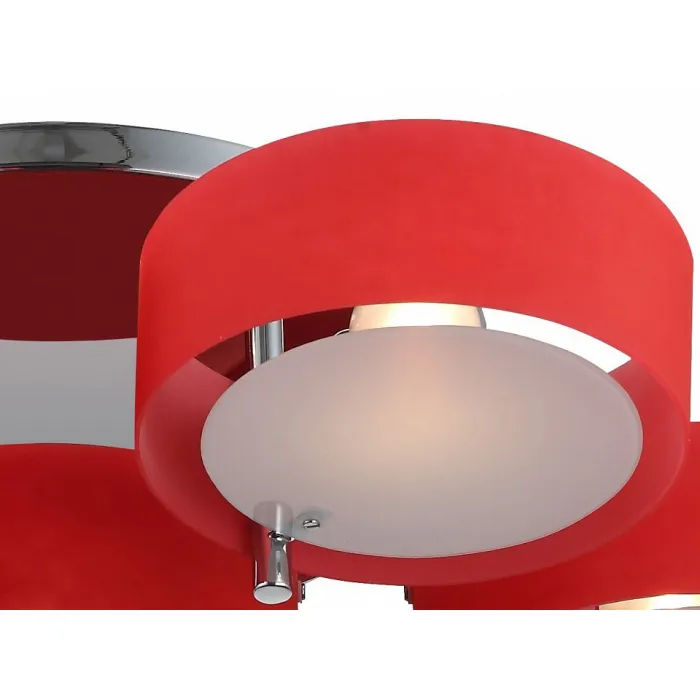 Потолочная люстра ST-Luce Foresta SL483.602.07 Цвет арматуры хром Цвет плафонов розовый от ImperiumLoft
