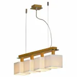 Подвесная люстра Lussole Montone LSF-2503-04 Цвет арматуры хром Цвет плафонов кремовый от ImperiumLoft