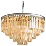 Подвесная люстра DeLight Collection Odeon KR0387P-10A chrome/amber