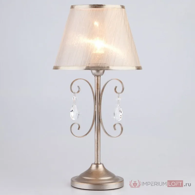 Настольная лампа декоративная Eurosvet Liona 01051/1 серебро от ImperiumLoft