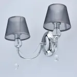 Бра MW-Light Федерика 684021302 Цвет арматуры хром Цвет плафонов серый от ImperiumLoft