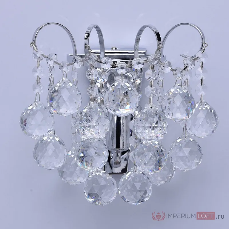 Бра MW-Light Жемчуг 14 232028301 Цвет арматуры хром Цвет плафонов прозрачный от ImperiumLoft