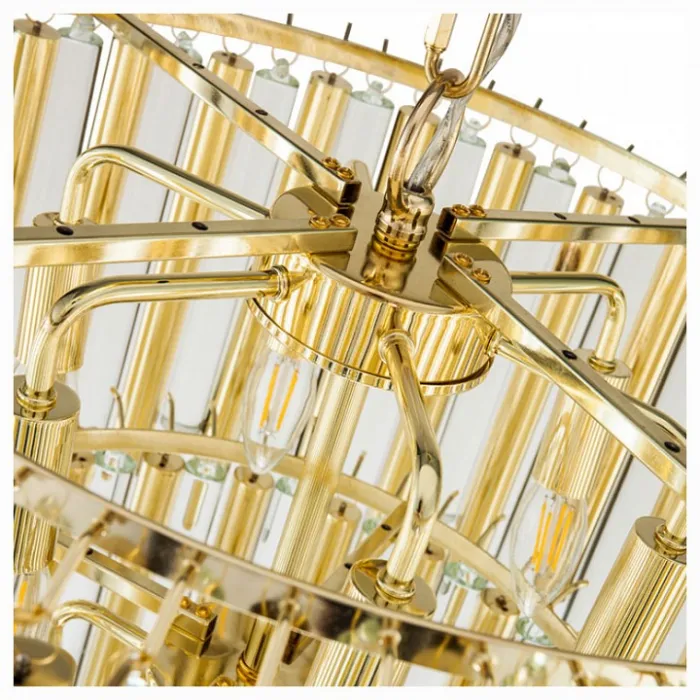 Подвесной светильник DeLight Collection Gigi KM0931P-13 gold Цвет арматуры золото Цвет плафонов прозрачный от ImperiumLoft