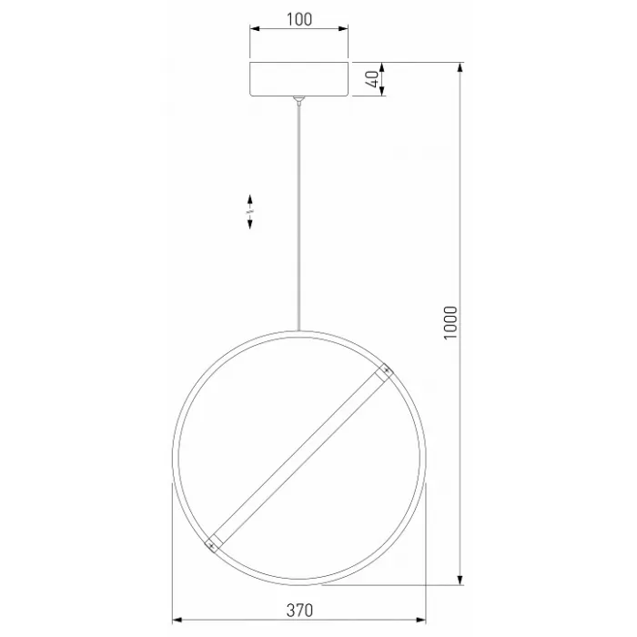 Подвесной светильник Eurosvet Element 90281/1 бронза от ImperiumLoft