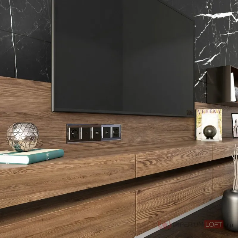 Рамка на 5 постов Werkel Черный a051443 от ImperiumLoft