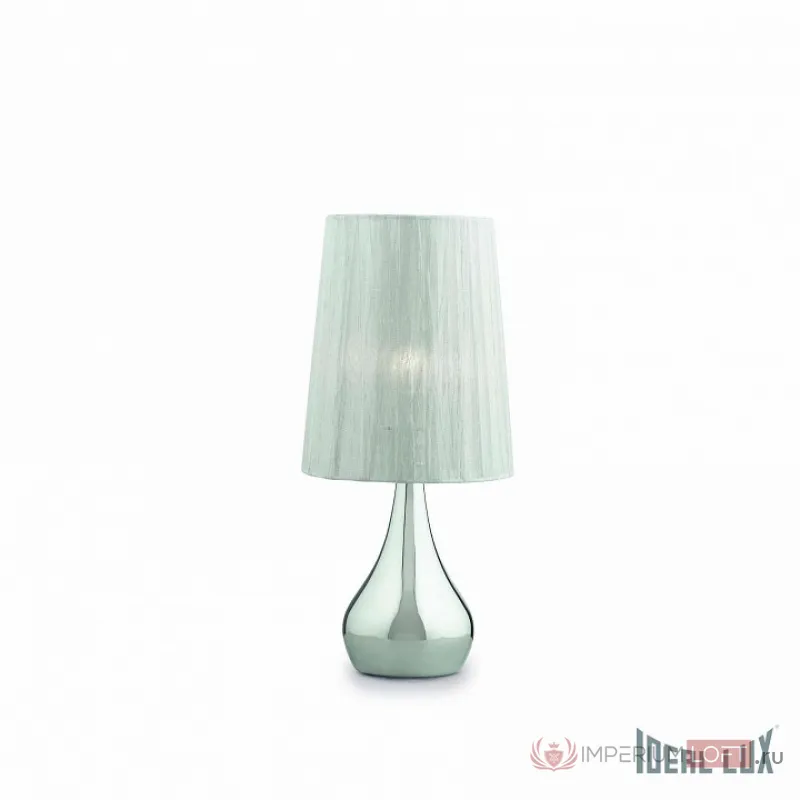 Настольная лампа декоративная Ideal Lux ETERNITY ETERNITY TL1 SMALL Цвет арматуры серый Цвет плафонов серый от ImperiumLoft