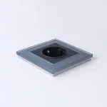 Розетка с заземлением и шторками, без рамки Werkel Черный матовый W1171108