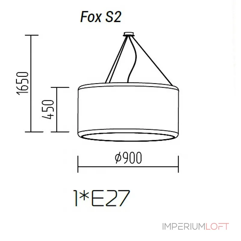 Подвесной светильник TopDecor Fox Fox S2