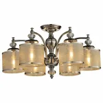 Потолочная люстра ST-Luce Coresia SL1750.102.06 Цвет арматуры никель Цвет плафонов золото от ImperiumLoft