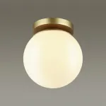 Накладной светильник Odeon Light Bosco 4247/1C Цвет плафонов белый Цвет арматуры золото от ImperiumLoft